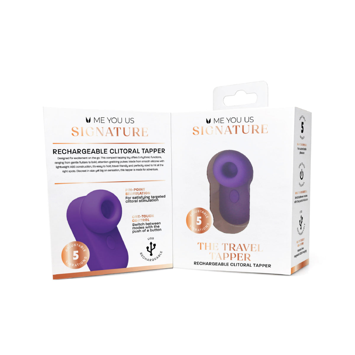 Me You Us Signature The Travel Tapper Vibrator Purple