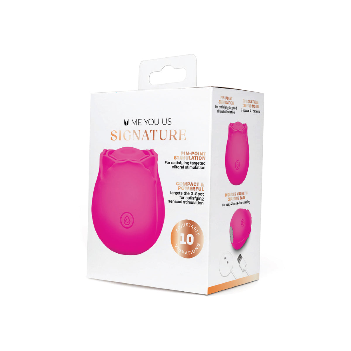 Me You Us Signature The Tapping Rosebud Vibrator Pink