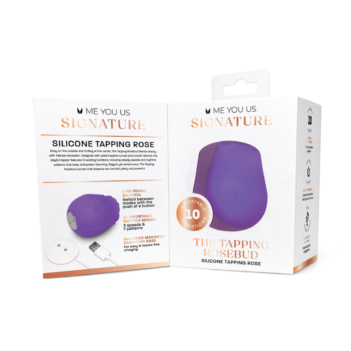 Me You Us Signature The Tapping Rosebud Vibrator Purple