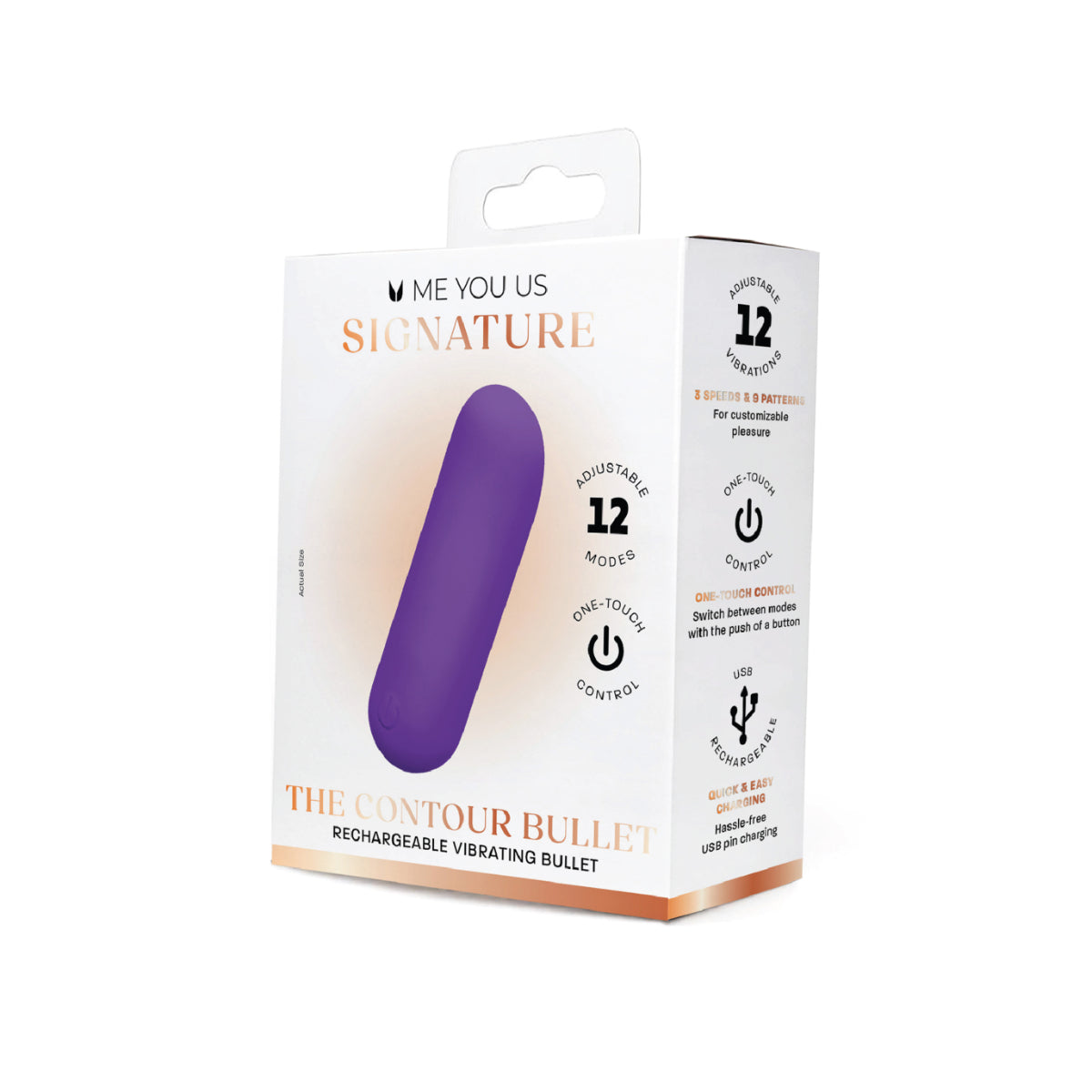 Me You Us Signature The Contour Bullet Vibrator Purple