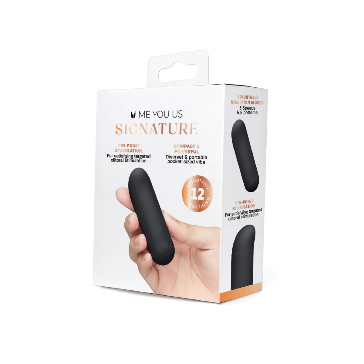 Me You Us Signature The Contour Bullet Vibrator Black