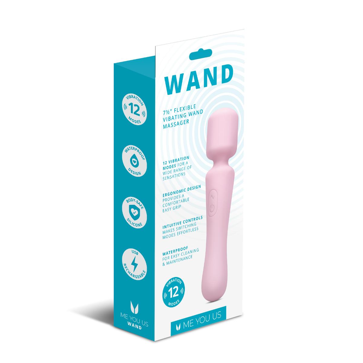 Me You Us Wand Vibrator Pink