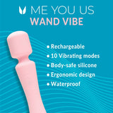 Me You Us Wand Vibrator Pink