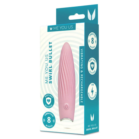 Me You Us Swirl Bullet Vibrator Pink