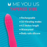 Me You Us Tapered Bullet Vibrator Hot Pink