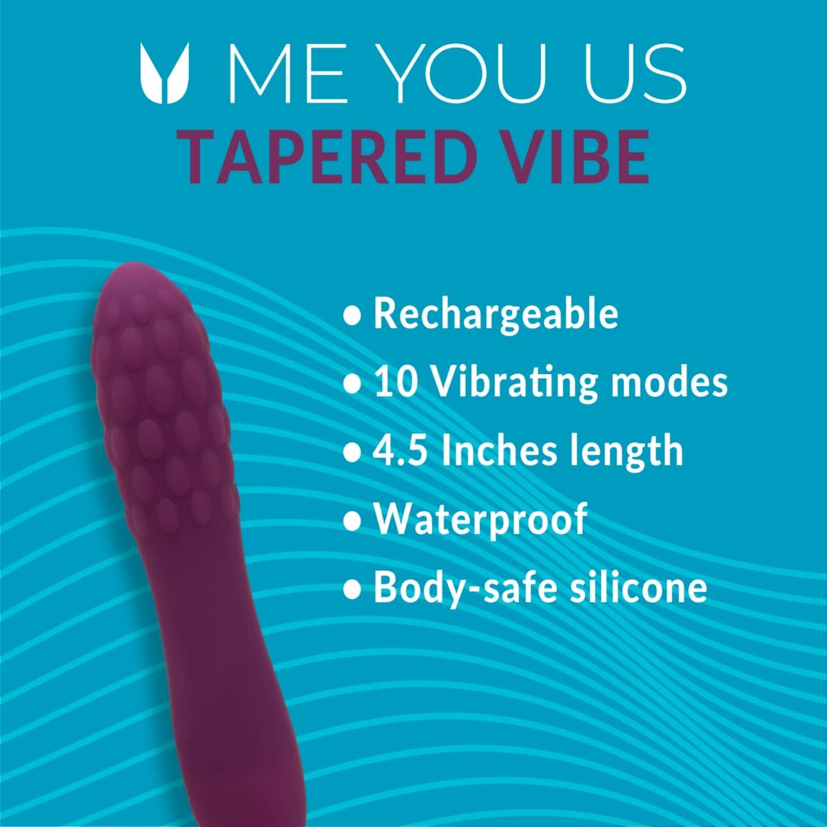 Me You Us Tapered Bullet Vibrator Purple