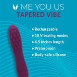 Me You Us Tapered Bullet Vibrator Purple