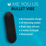 Me You Us Bullet Vibrator Black