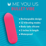 Me You Us Bullet Vibrator Hot Pink