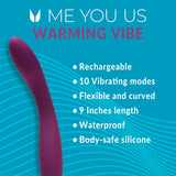 Me You Us Warming Vibrator Purple