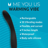 Me You Us Warming Vibrator Black