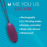 Me You Us Wireless Egg Vibrator Purple