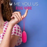 Me You Us Wireless Egg Vibrator Hot Pink