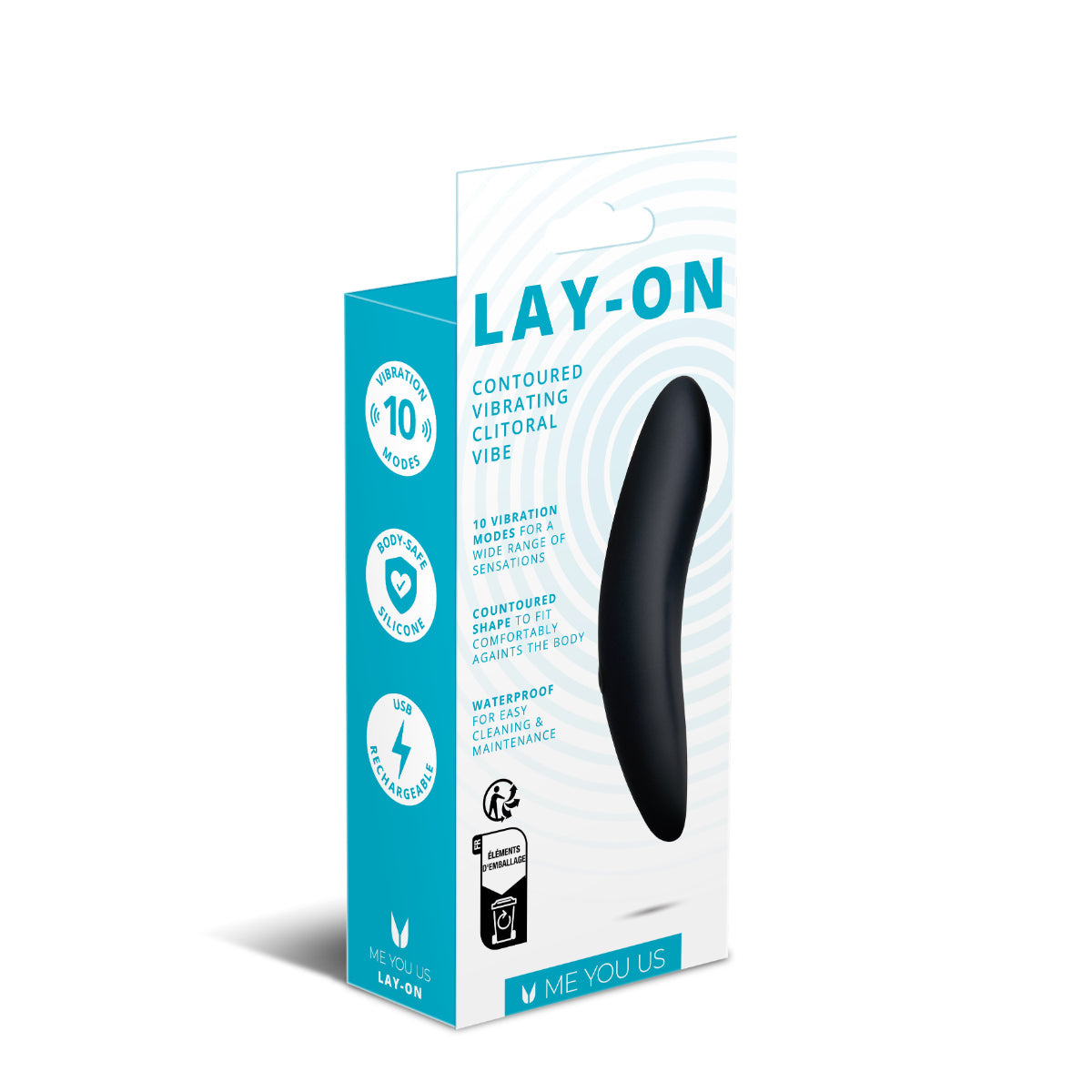 Me You Us Lay On Vibrator Black