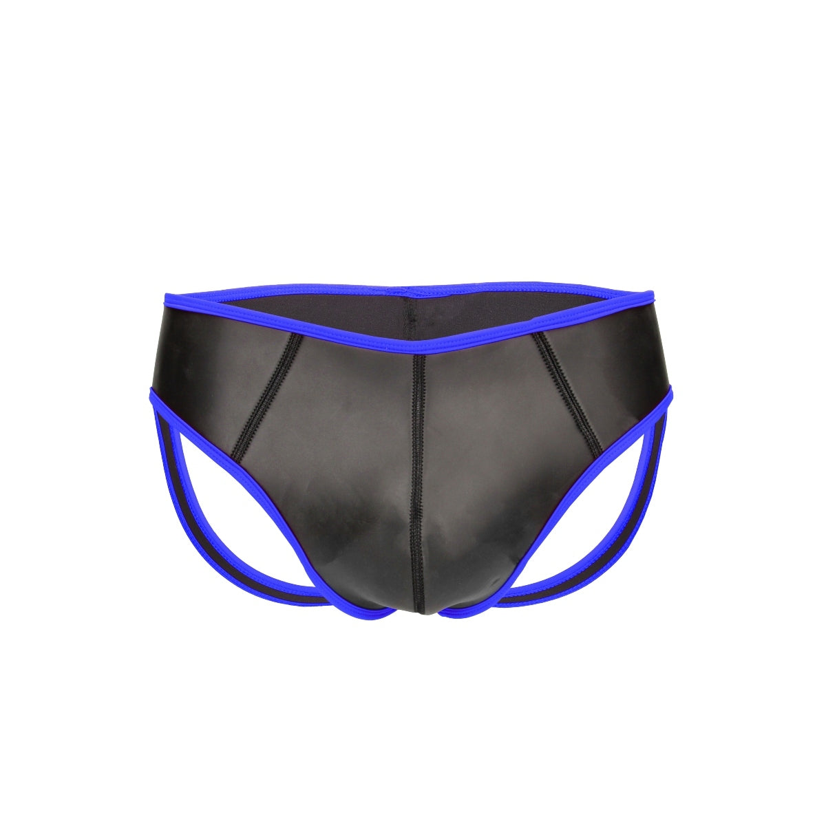 Ouch Puppy Play Neoprene Jock Strap Black Blue