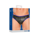 Ouch Puppy Play Neoprene Jock Strap Black Blue