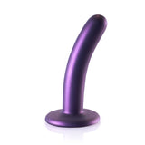 Ouch Smooth Silicone G-Spot Dildo Metallic Purple 5 Inch