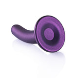 Ouch Smooth Silicone G-Spot Dildo Metallic Purple 5 Inch