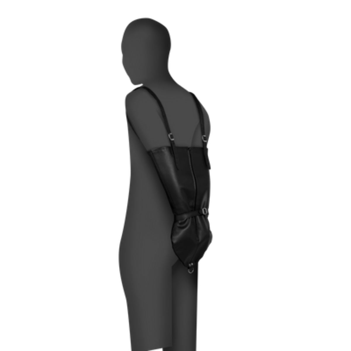 Ouch Xtreme Zip Up Full Sleeve Arm Restraint Black