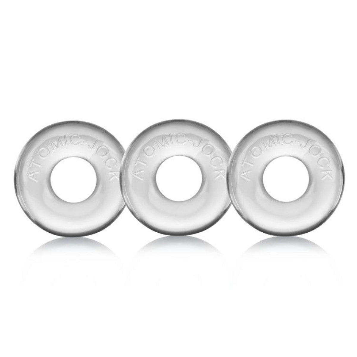 Oxballs Ringer Cock Ring 3 Pack Clear