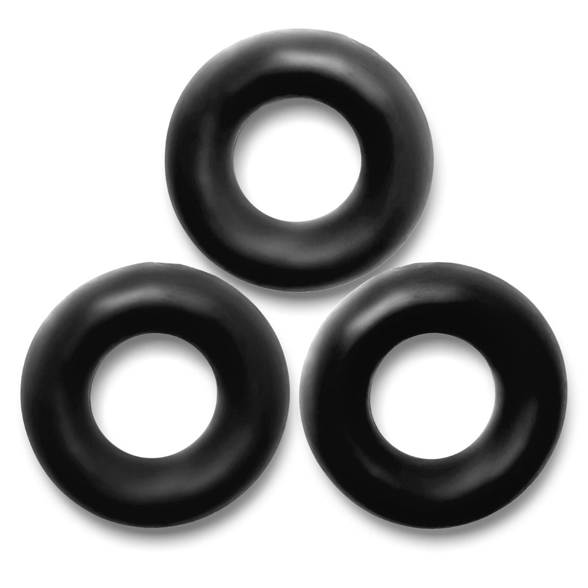 Oxballs Fat Willy Jumbo Cock Rings 3 Pack Black