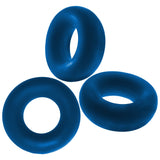 Oxballs Fat Willy Jumbo Cock Rings 3 Pack Space Blue