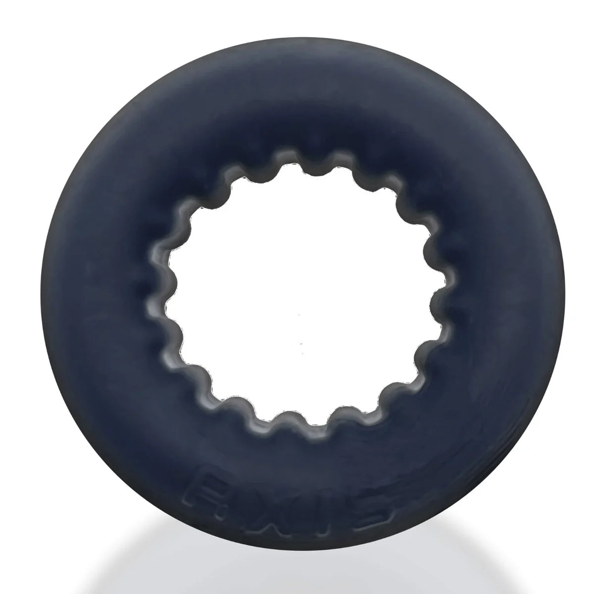 Oxballs Axis Rib Griphold Cock Ring Black Ice