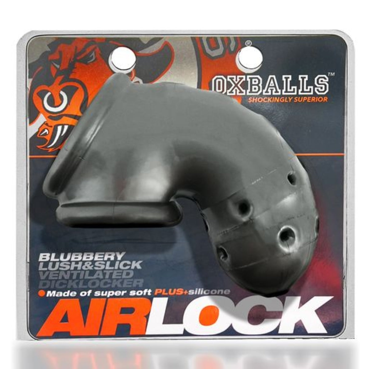 Oxballs Airlock Air Lite Vented Chastity Cage Steel