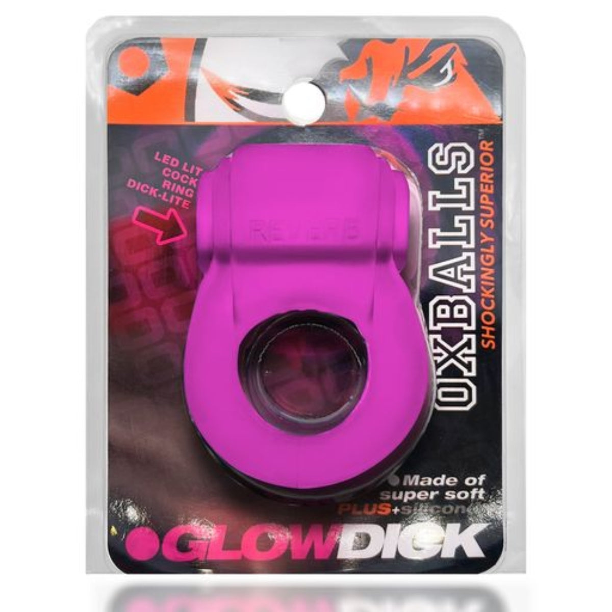 Oxballs Glowdick Cock Ring With LED Pink