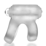 Oxballs Headlight Shaft Holster Cock Ring With LED Clear Ice