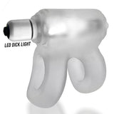 Oxballs Headlight Shaft Holster Cock Ring With LED Clear Ice