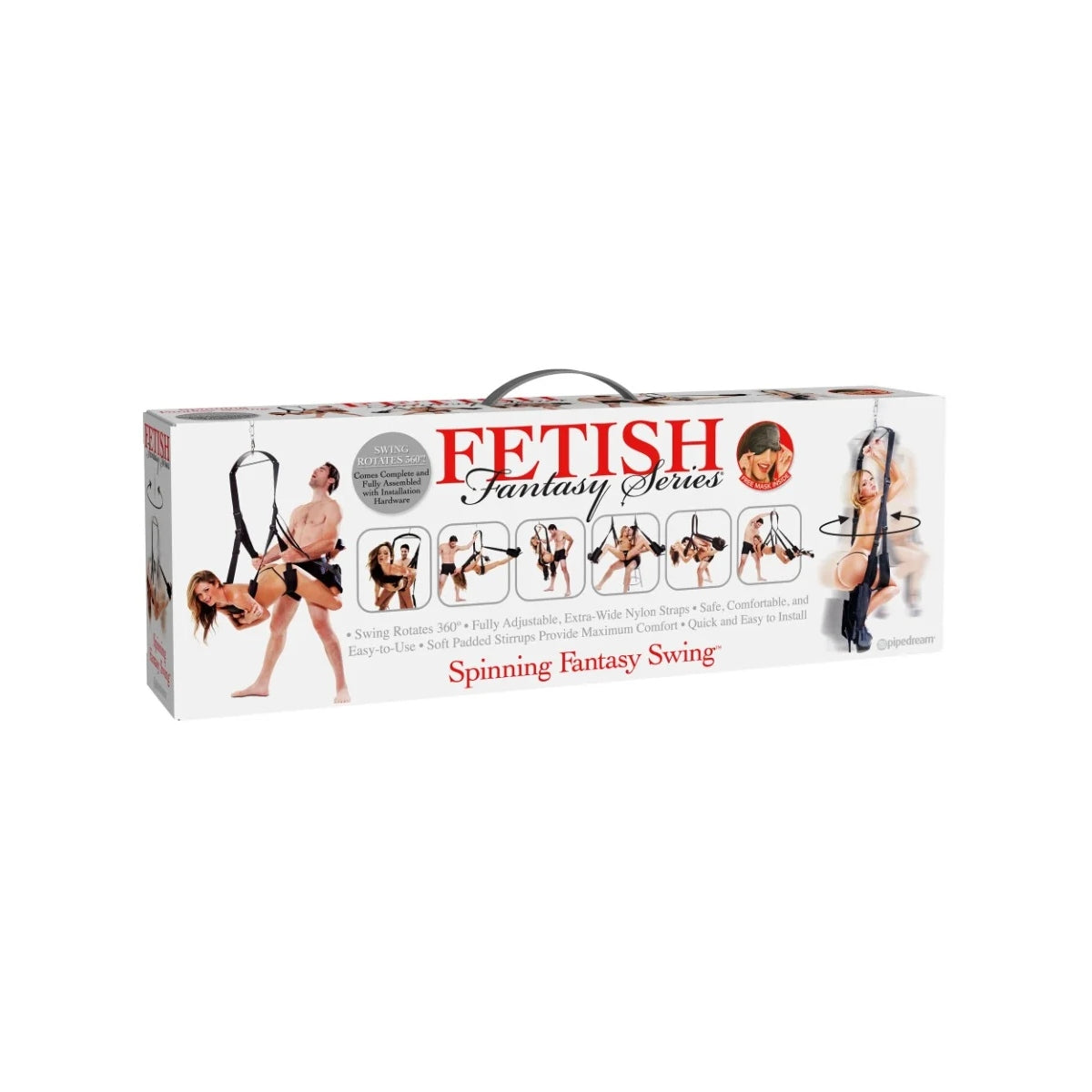 Fetish Fantasy Series Spinning Fantasy Swing Black