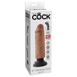 King Cock Vibrating Cock Dildo Tan 6 Inch