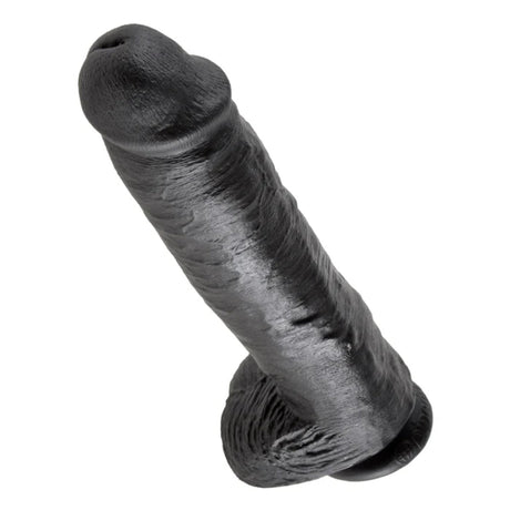 King Cock Dildo With Balls Black 11 Inch