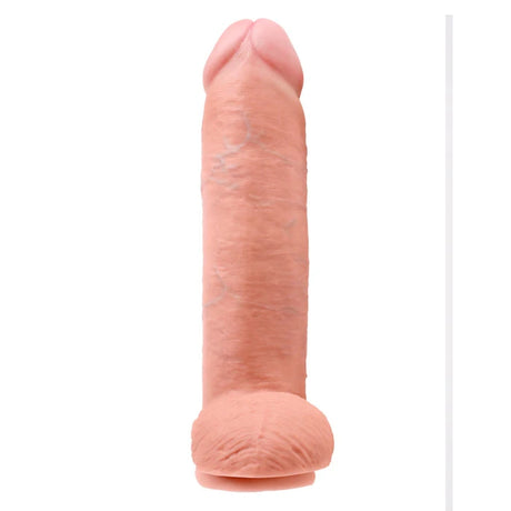 King Cock Dildo With Balls Pink 12 Inch