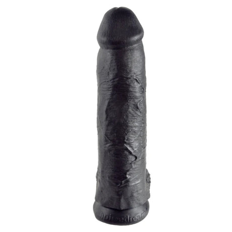 King Cock Dildo With Balls Black 12 Inch