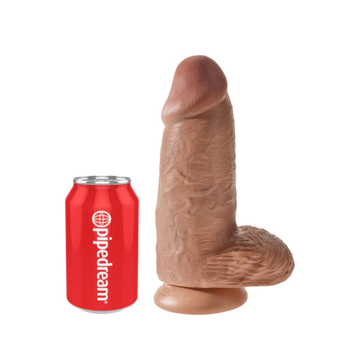 King Cock Chubby Dildo With Balls Tan 9 Inch