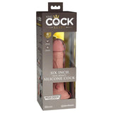 King Cock Elite Dual Density Silicone Dildo Pink 6 Inch