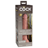 King Cock Elite Dual Density Silicone Dildo Pink 7 Inch