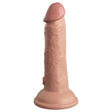 King Cock Elite Vibrating Dual Density Silicone Dildo Pink 6 Inch