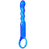 Me You Us Ridged Wand Anal Teaser Dildo Blue - Simply Pleasure