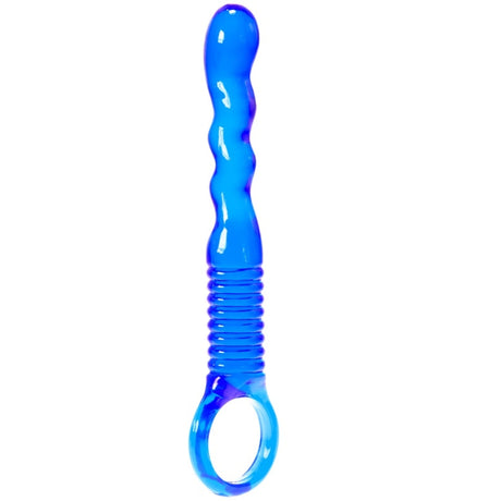 Me You Us Ridged Wand Anal Teaser Dildo Blue - Simply Pleasure