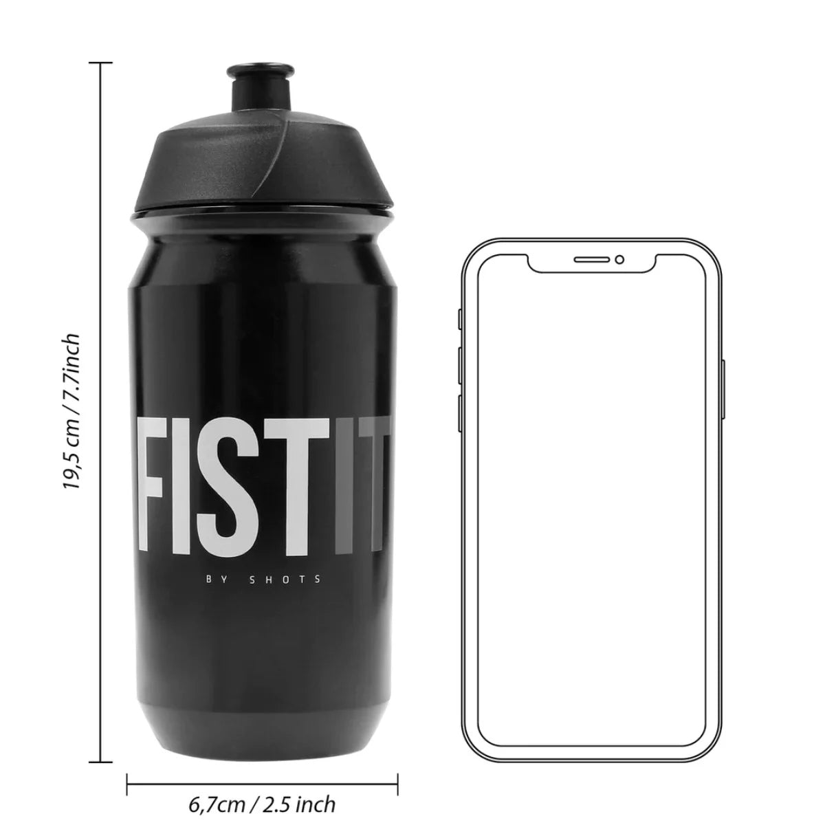 Fist It Powder Lube Travel Bottle 500ml