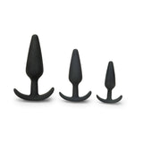 Prowler RED 3 Piece Anal Training Butt Plug Kit Black