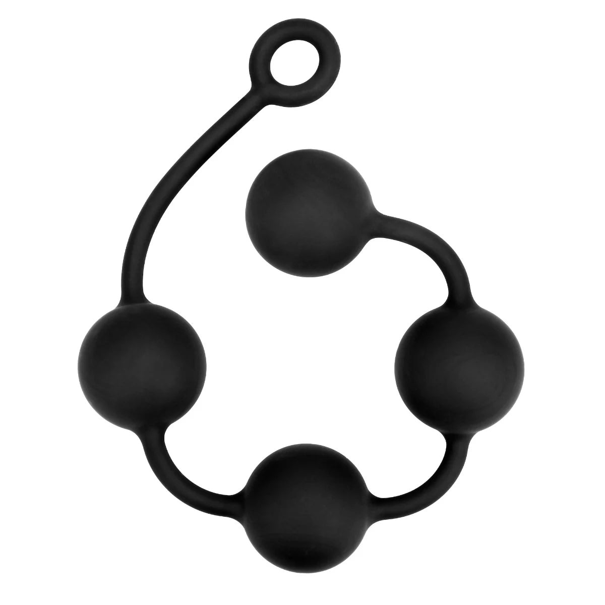 Prowler RED Silicone Anal Beads Black Large