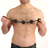 Prowler RED Silicone Anal Beads Black Large