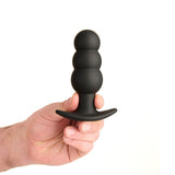 Prowler RED Bubble Rechargeable Butt Plug With Remote Black
