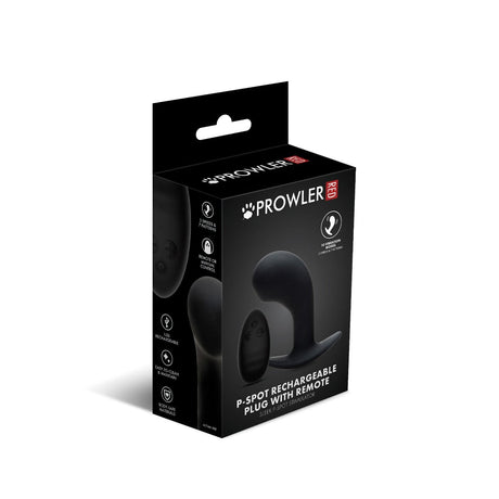 Prowler RED P-Spot Rechargeable Butt Plug With Remote Black