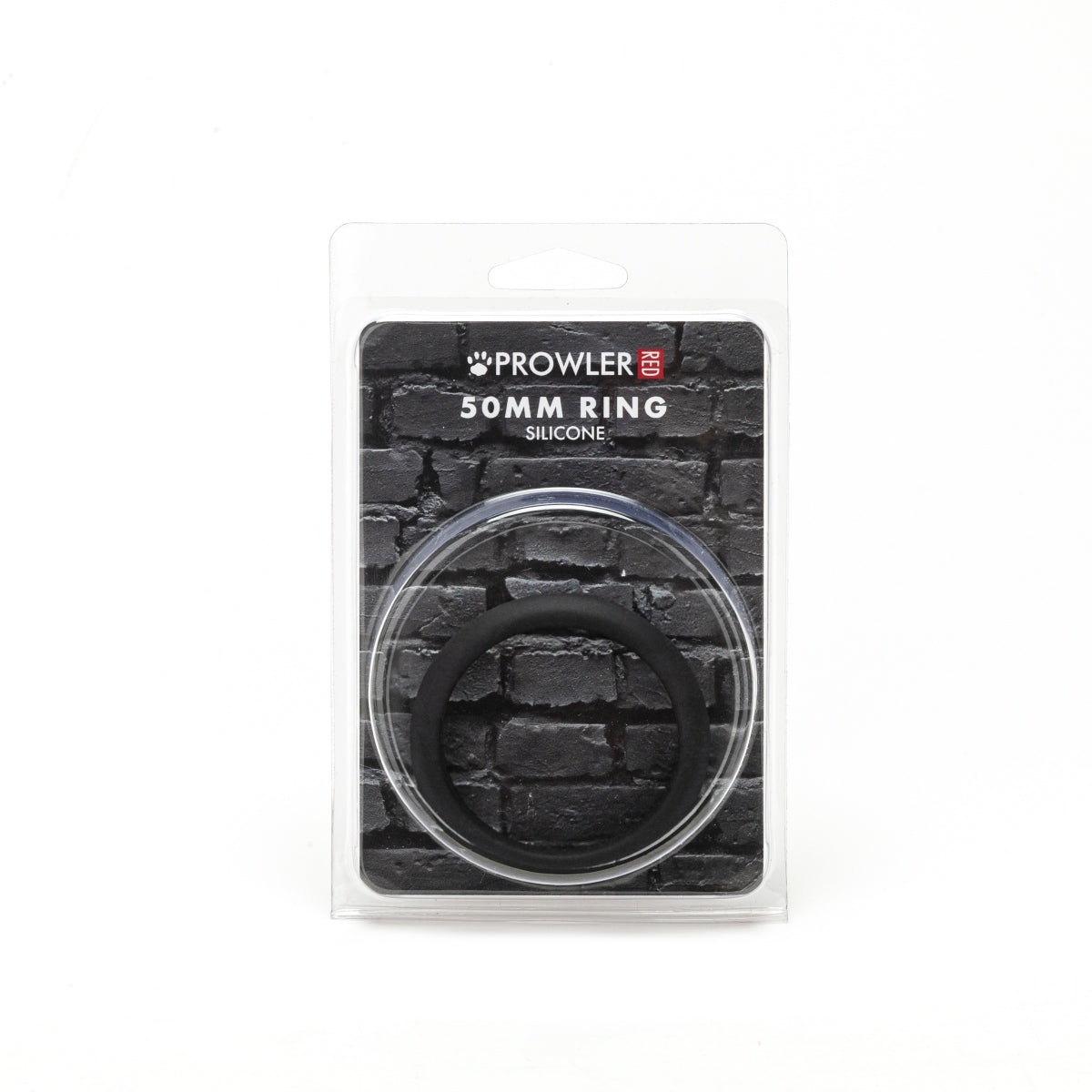 Prowler RED Silicone Cock Ring Black 50mm