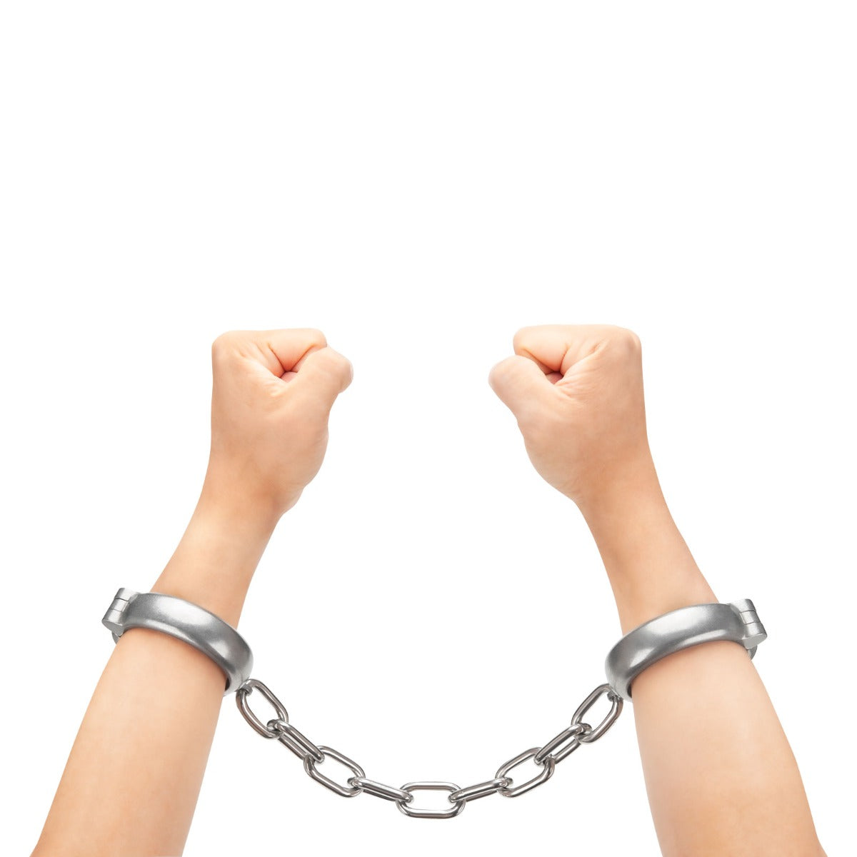 Prowler RED Heavy Duty Hand Cuffs Silver